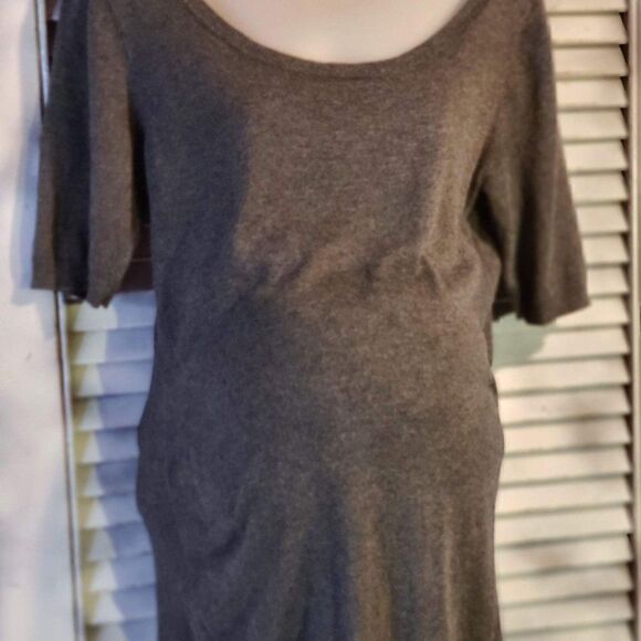 Motherhood Med Gray S/Sleeve Sweater - Picture 8 of 9